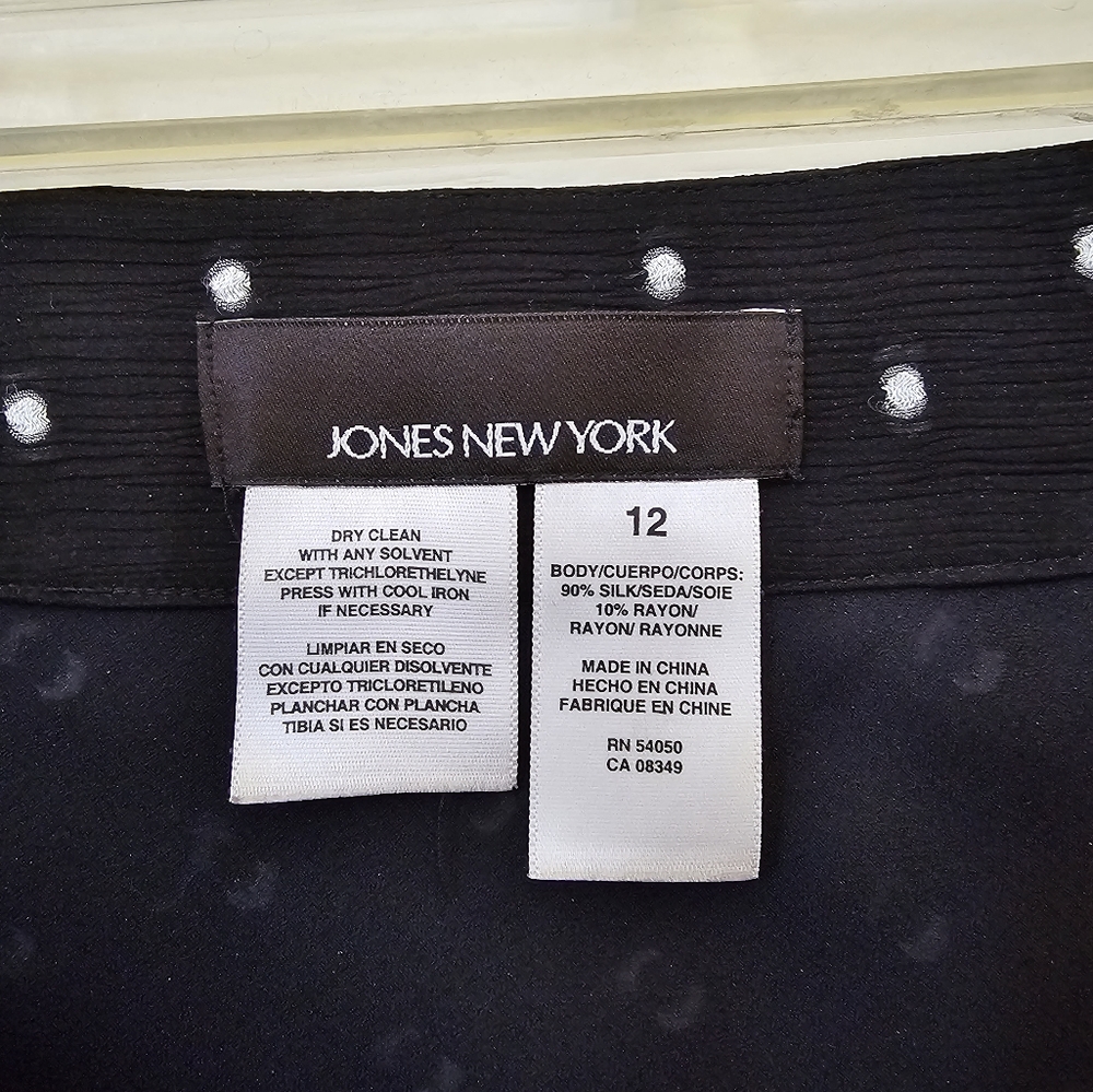 Polka dot Skirt-navy